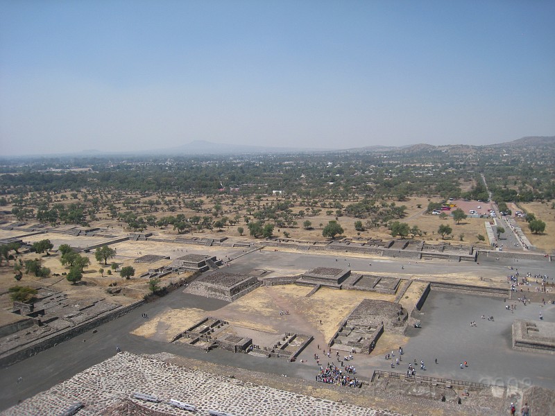 Mexico Pyramids - Mexico City 2009 0540.jpg - A trip to the Teotihuacan area of Mexico to visit the pyramids. A vast complex and a great climb to the top. This was followed by lunch in a cave, then a visit to the historical center of Mexico City. March 2009.